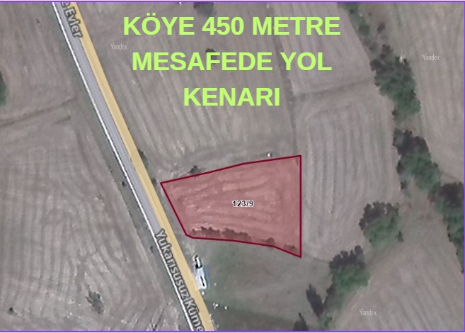  KÜTAHYA GEDİZ YUKARI SUSUZ ' DA 1.615 M² TARLA SATILIKTIR. - KÜTAHYA GEDİZ fotoğraf 6